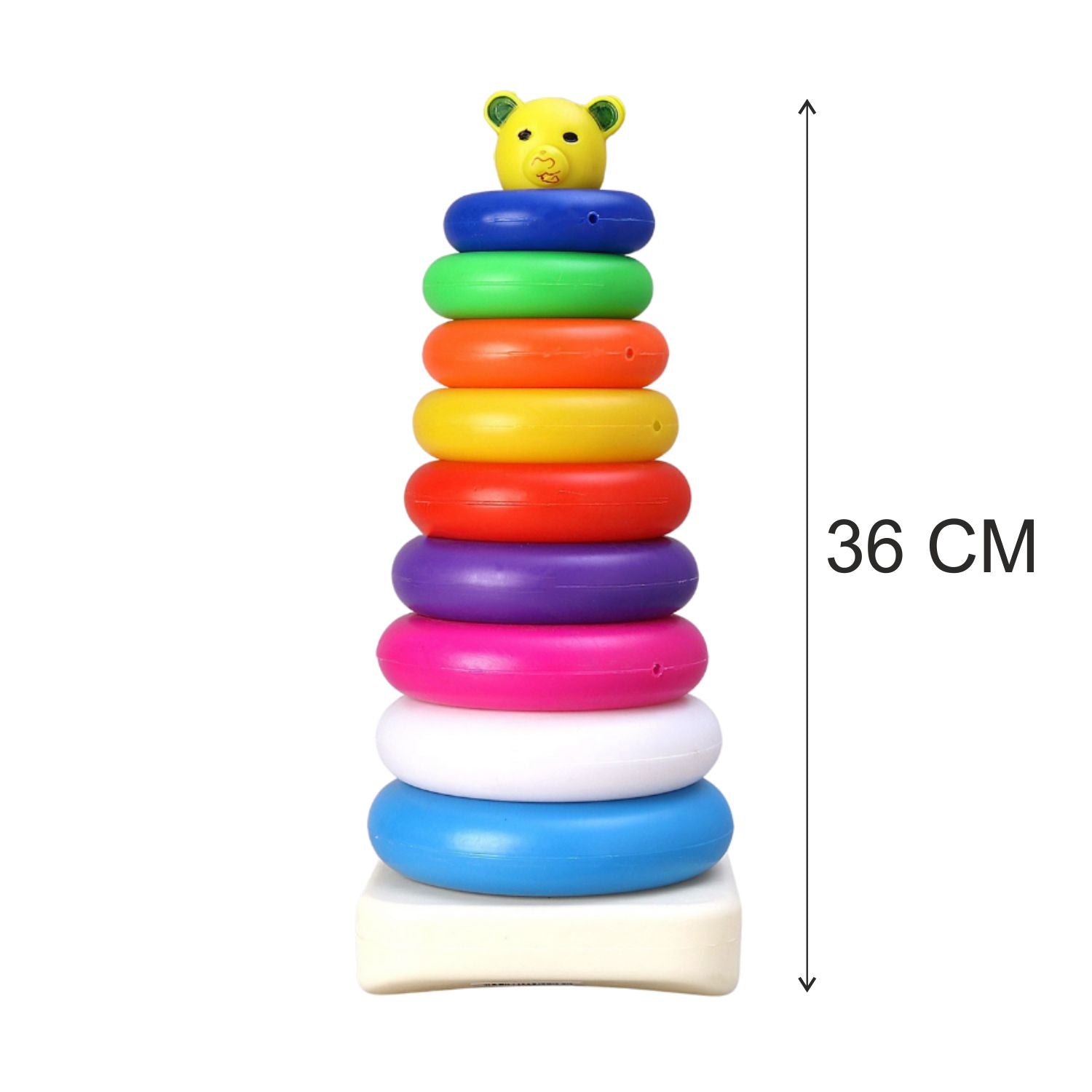 Jumbo set of 9 plastic teddy bear stacking rings Jumbo set of 9 plastic teddy bear stacking rings